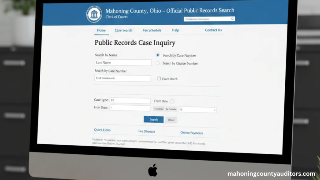Mahoning County Criminal Records Search