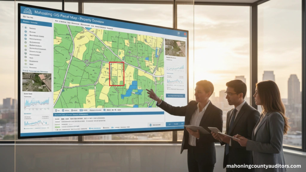 Mahoning County GIS Parcel Map showing property boundaries, parcel numbers, and ownership details for accurate property research.